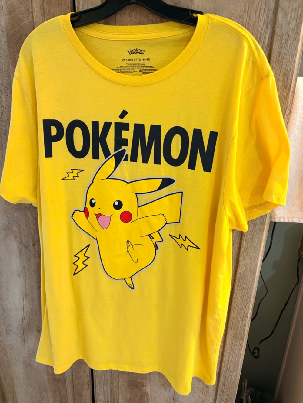 Pokémon Pikachu Graphic Tee - Bright Yellow unisex 2X
